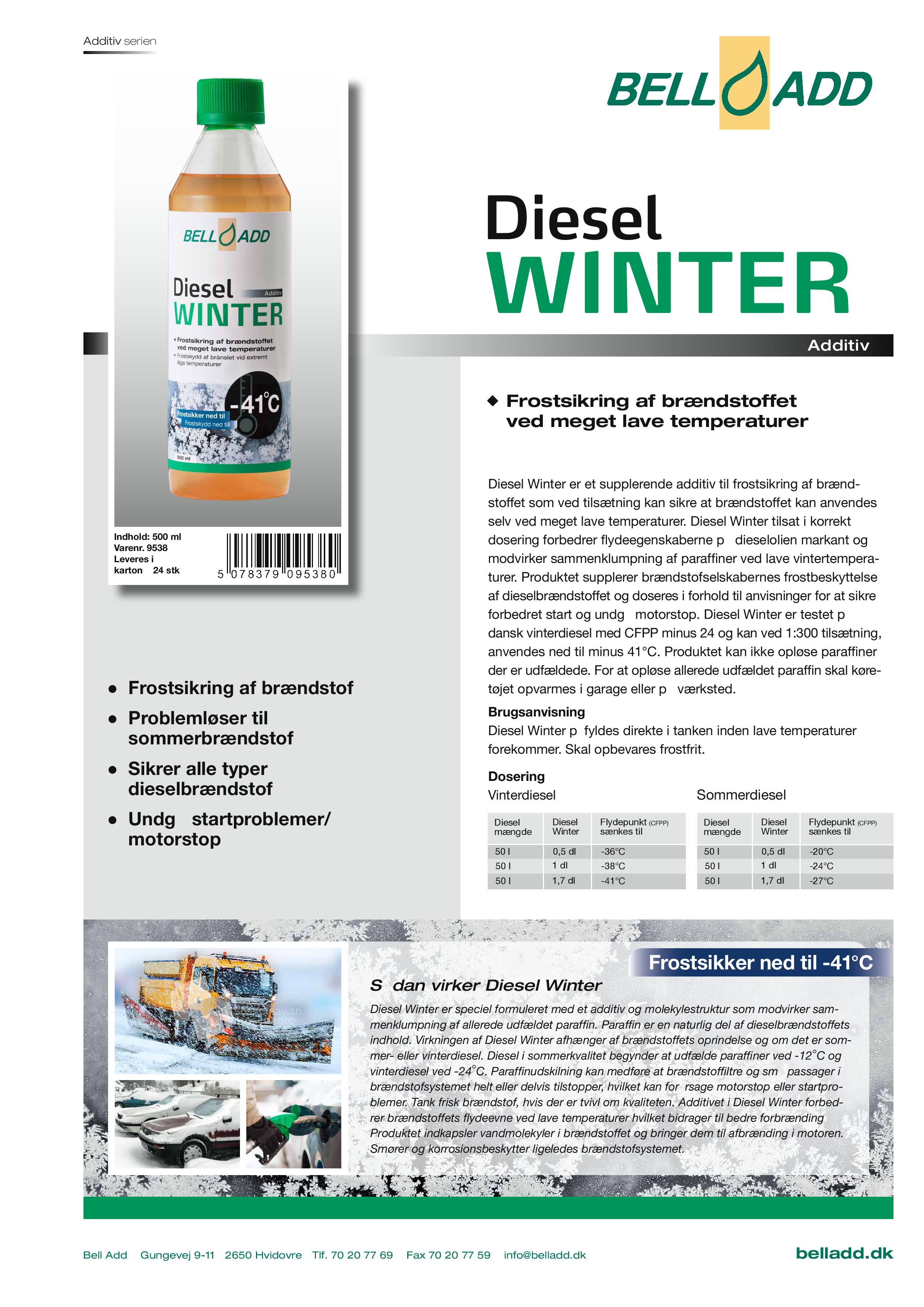 Bell add diesel winter manual