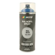 Spraymaling RAL 5010 Høj Glans Gentian Blå Motip 07004 400ML