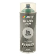 Spraymaling RAL 6000 Høj Glans Patina Grøn Motip 07010 400ML