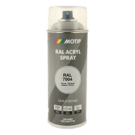 Spraymaling RAL 7004 Høj Glans SignalGrå Motip 07015 400ML