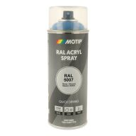 Spraymaling RAL 5007 Høj Glans Brilliant Blå Motip 07016 400