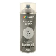 Spraymaling RAL 7036 Høj Glans PlatinGrå Motip 07023 400ML