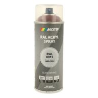 Spraymaling RAL 8012 Høj Glans RødBrun Motip 07031 400ML