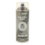 Spraymaling RAL 8014 Høj Glans Sepia Brun Motip 07033 400ML