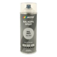 Spraymaling RAL 9003 Høj Glans SignalHvid Motip 07042 400ML