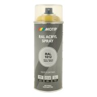 Spraymaling RAL 1012 Høj Glans LemonGul Motip 07055 400ML