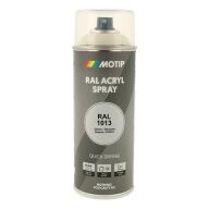 Spraymaling RAL 1013 Høj Glans PerleHvid Motip 07056 400ML