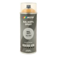 Spraymaling RAL 1017 Høj Glans SaffronGul Motip 07064 400ML