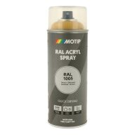 Spraymaling RAL 1005 Høj Glans HonningGul Motip 07073 400ML
