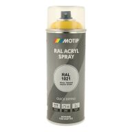 Spraymaling RAL 1021 Høj Glans Gul Motip 07074 400ML