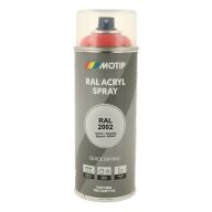 Spraymaling RAL 2002 Høj Glans BlodOrange Motip 07086 400ML