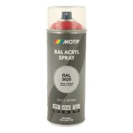 Spraymaling RAL 3020 Høj Glans TrafikRød Motip 07088 400ML