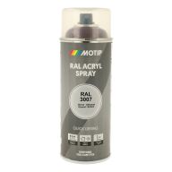 Spraymaling RAL 3007 Høj Glans SortRød Motip 07103 400ML