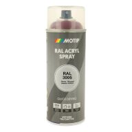 Spraymaling RAL 3005 Høj Glans VinRød Motip 07108 400ML