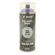 Spraymaling RAL 4005 Høj Glans BlåViolet Motip 07116 400ML