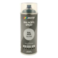 Spraymaling RAL 6009 Høj Glans FirGrøn Motip 07123 400ML