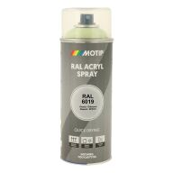 Spraymaling RAL 6019 Høj Glans HvidGrøn Motip 07129 400ML