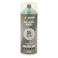 Spraymaling RAL 6027 Høj Glans LysGrøn Motip 07130 400ML
