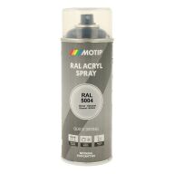 Spraymaling RAL 5004 Høj Glans SortBlå Motip 07133 400ML