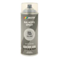 Spraymaling RAL 7000 Høj Glans Grå Motip 07146 400ML