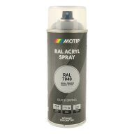 Spraymaling RAL 7040 Høj Glans VindueGrå Motip 07153 400ML