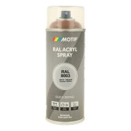 Spraymaling RAL 8003 Høj Glans Loam Brun Motip 07155 400ML