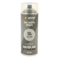 Spraymaling RAL 7005 Høj Glans MuseGrå Motip 07167 400ML