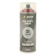 Spraymaling RAL 3011 Høj Glans BrunRød Motip 07171 400ML