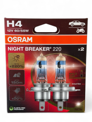 Osram Night Breaker 220 H4 +220% lys (2 stk.)