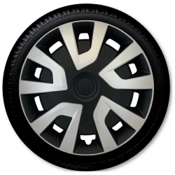 15" Revo VAN Silver/Black Hjulkapselsæt