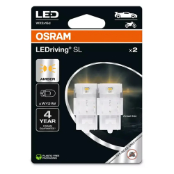 Osram LEDriving SL Gul WY21W 2stk.