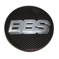 BBS Centerkapsel ø 64,5mm. sølv/carbon
