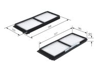 M2275 Pollenfilter Kabineluftfilter Bosch