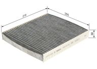 R2433  Pollenfilter aktivkulfilter Kabineluftfilter Bosch