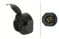 7-polet PVC Stikdåse ISO 1724 m/Tågebaglysafbryder