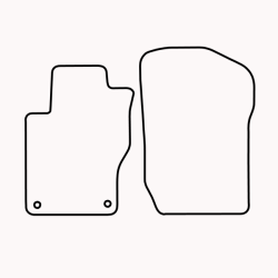 Bundmåtter af stof til Mercedes M W164 2005-2012