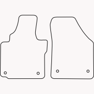Bundmåtter af stof til Vw Caddy 2004-2007