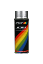 Sølv metallic effekt spraymaling Motip Lak 04046 400ML