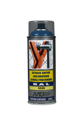 Spraymaling RAL 5009 Høj Glans AzureBlå Motip 07135 400ML