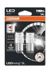 Osram LEDriving SL P21/5W Rød 2 stk
