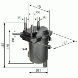 N7011 Brændstoffilter Bosch