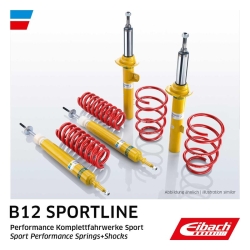 Sportsstøddæmper sæt m fjedre Eibach kit B12 PK Skoda OCTAVIA III