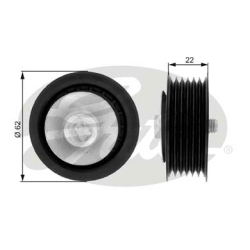 GATES Medløberhjul multi-V-rem T36079