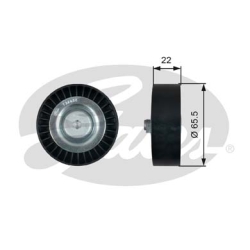 GATES Medløberhjul multi-V-rem T36458