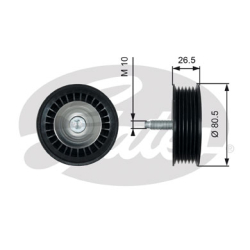 GATES Medløberhjul multi-V-rem T36490