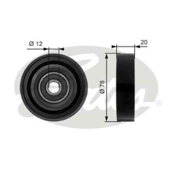 GATES Strammehjul kilerem T36086