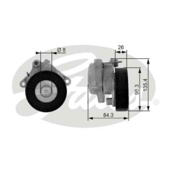 GATES Strammehjul kilerem T38174