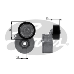 GATES Strammehjul kilerem T38236