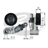 GATES Strammehjul kilerem T39104