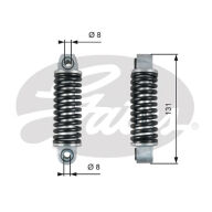 GATES Svingningsdæmper kilerem T39151